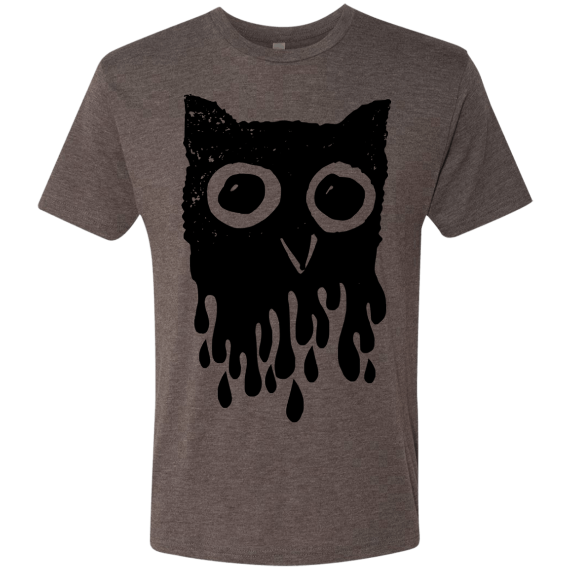 T-Shirts Macchiato / S Dripping Owl Men's Triblend T-Shirt