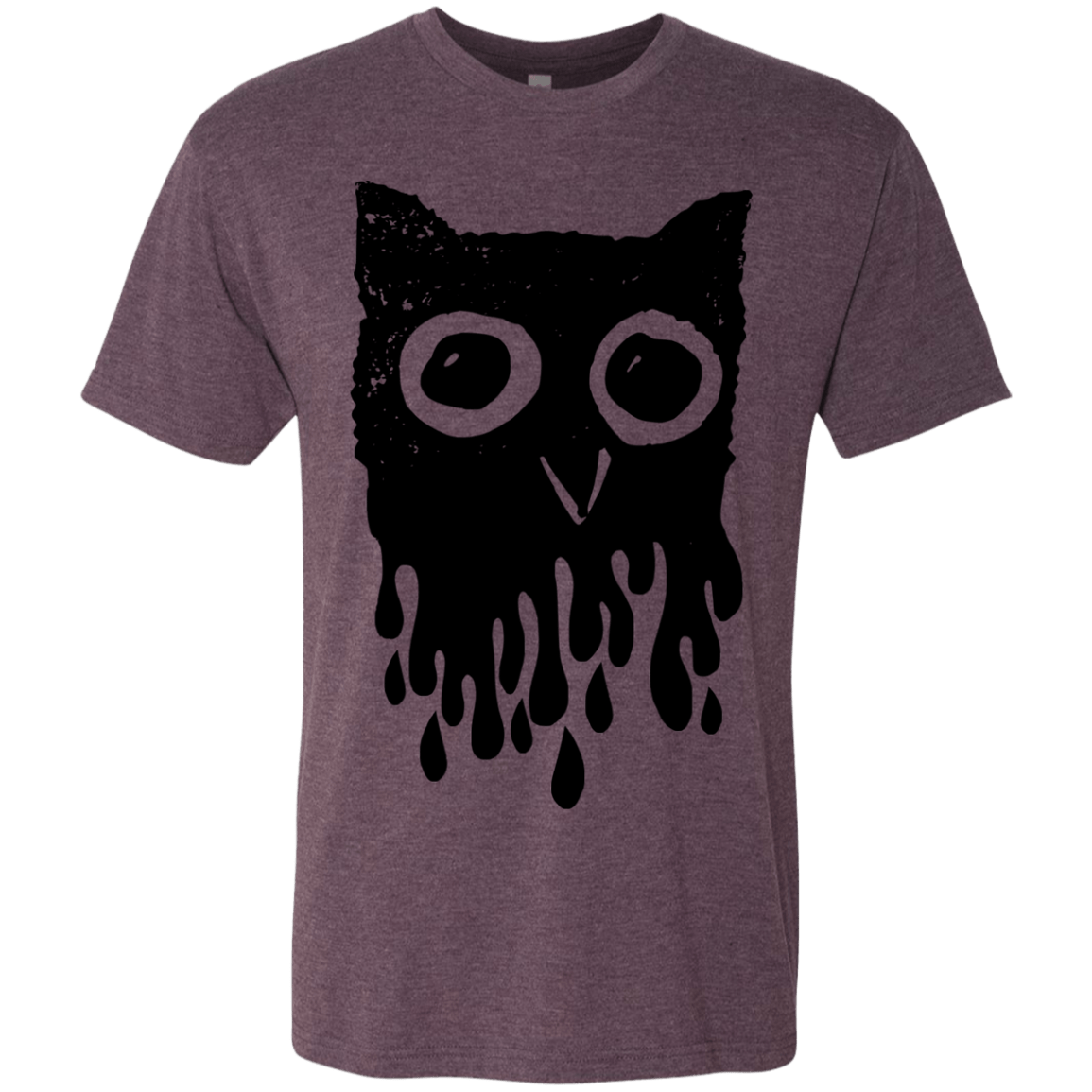 T-Shirts Vintage Purple / S Dripping Owl Men's Triblend T-Shirt
