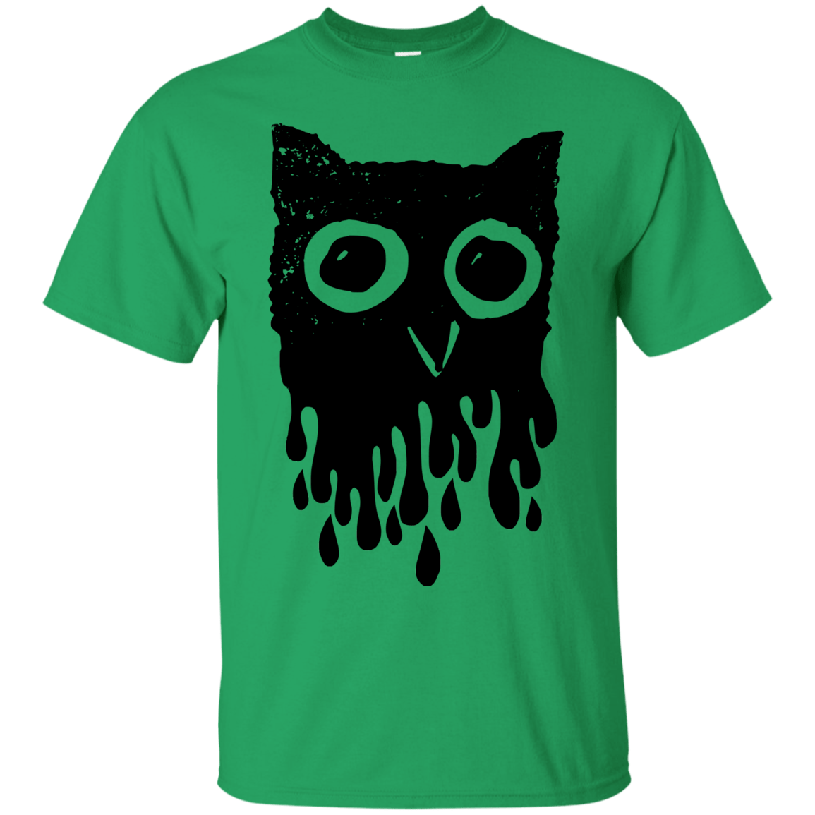 T-Shirts Irish Green / S Dripping Owl T-Shirt
