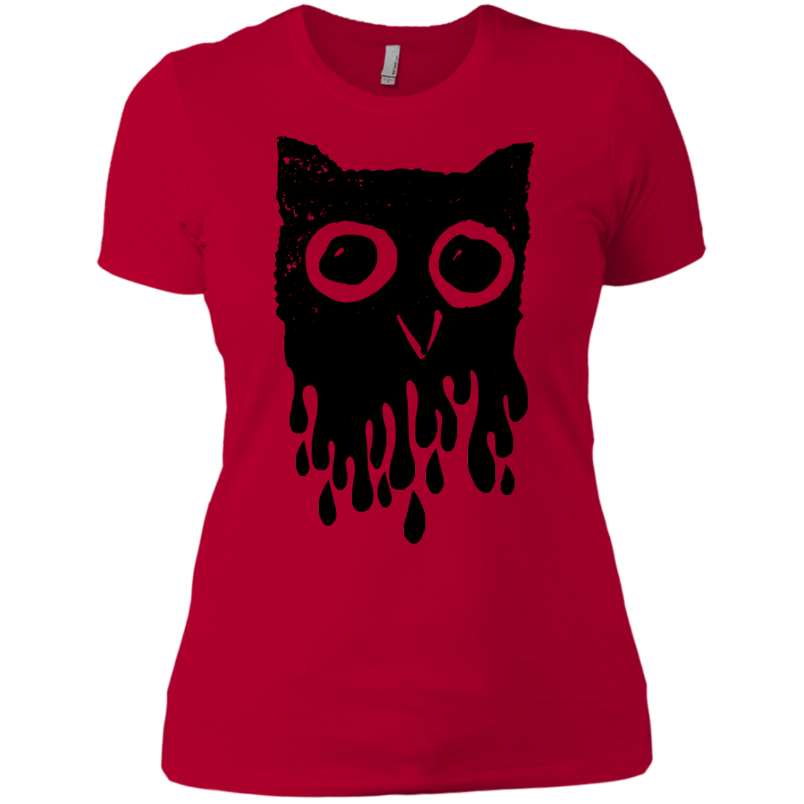 T-Shirts Red / X-Small Dripping Owl Women's Premium T-Shirt