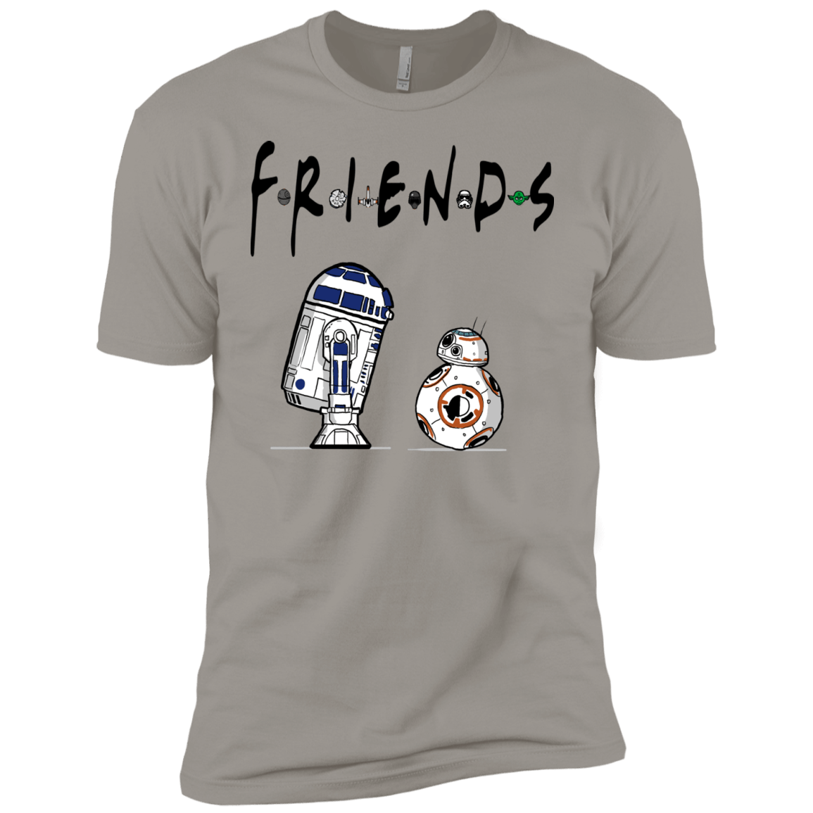 T-Shirts Light Grey / YXS Droid Friends Boys Premium T-Shirt