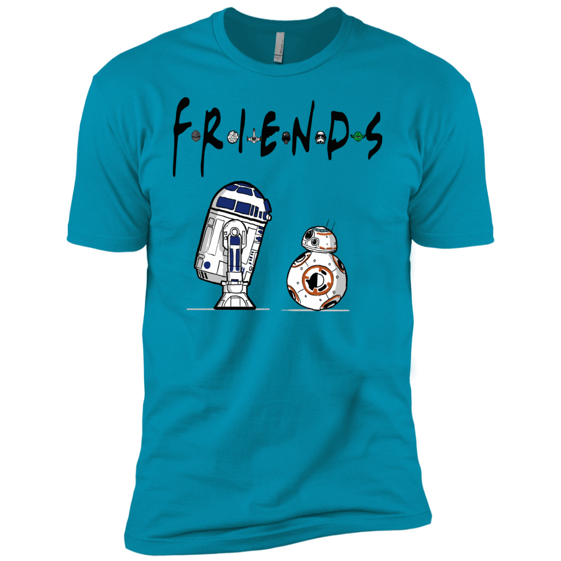 T-Shirts Turquoise / YXS Droid Friends Boys Premium T-Shirt