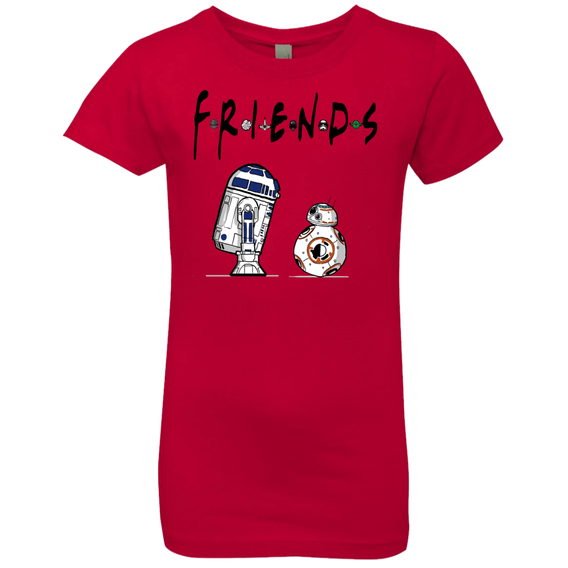T-Shirts Red / YXS Droid Friends Girls Premium T-Shirt