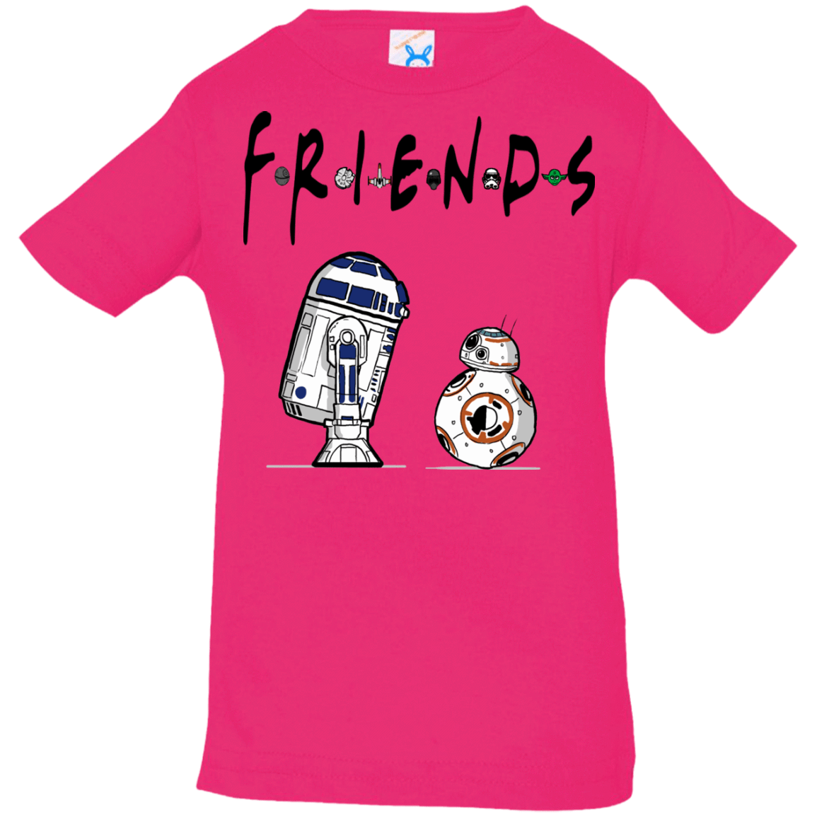 T-Shirts Hot Pink / 6 Months Droid Friends Infant Premium T-Shirt