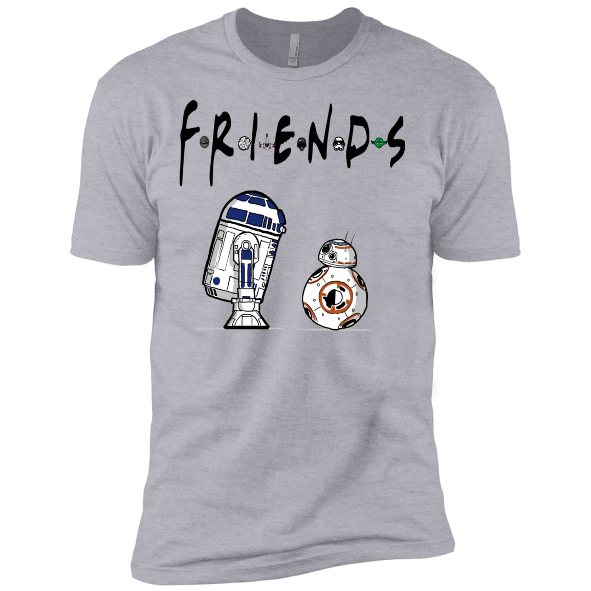 T-Shirts Heather Grey / X-Small Droid Friends Men's Premium T-Shirt