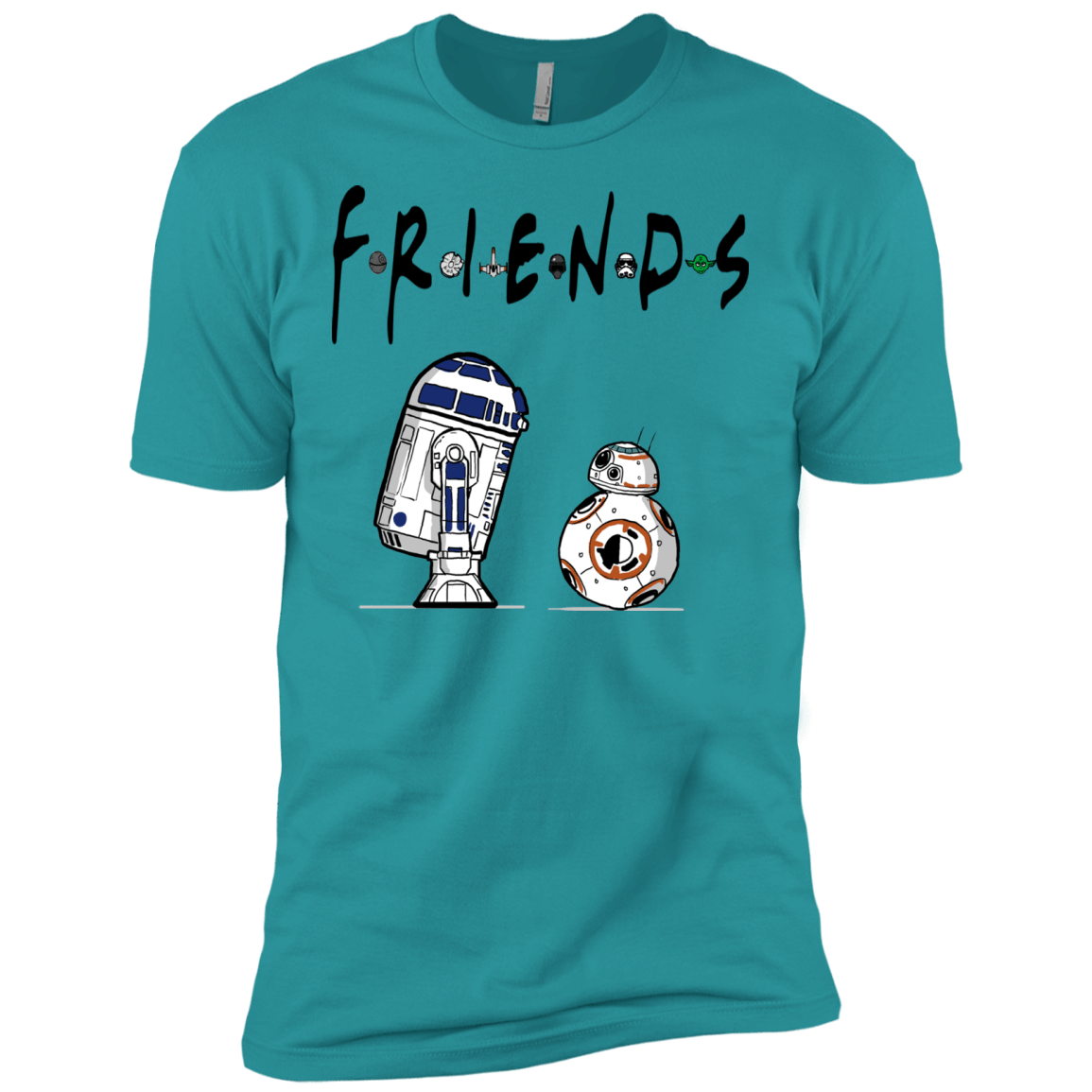 T-Shirts Tahiti Blue / X-Small Droid Friends Men's Premium T-Shirt