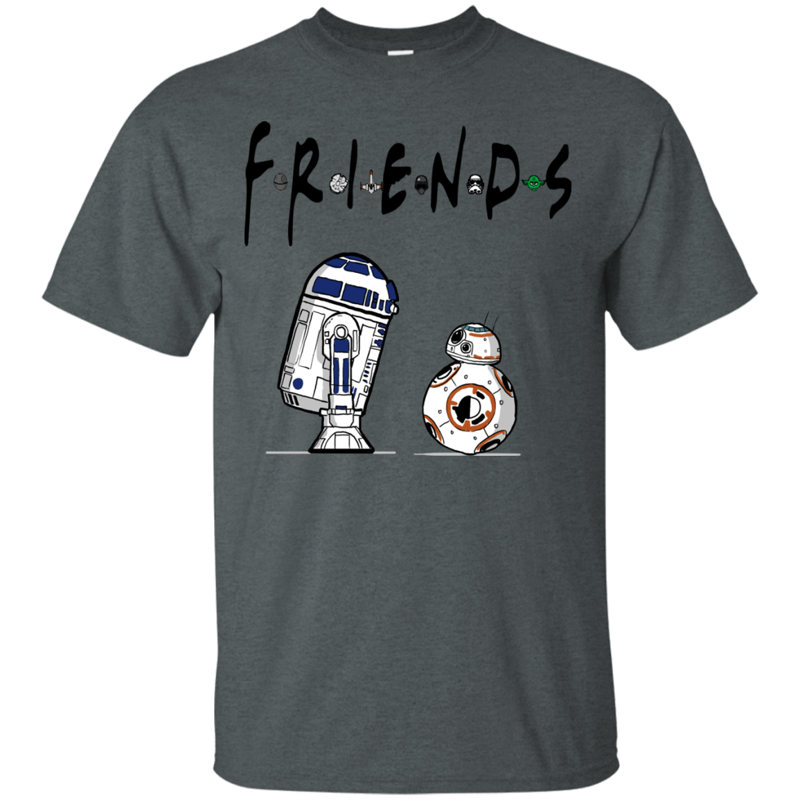 T-Shirts Dark Heather / Small Droid Friends T-Shirt