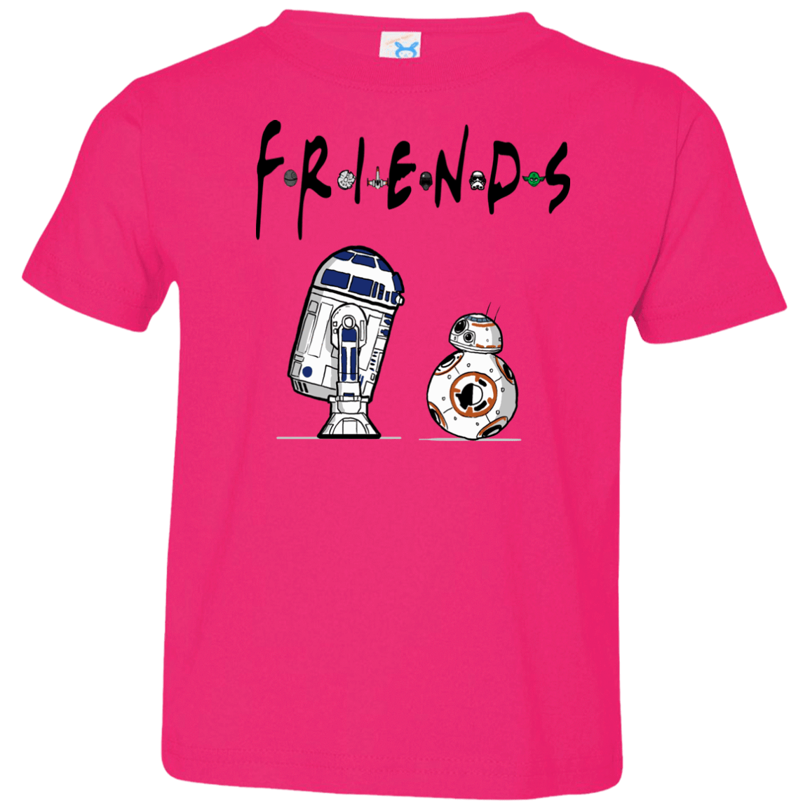 T-Shirts Hot Pink / 2T Droid Friends Toddler Premium T-Shirt