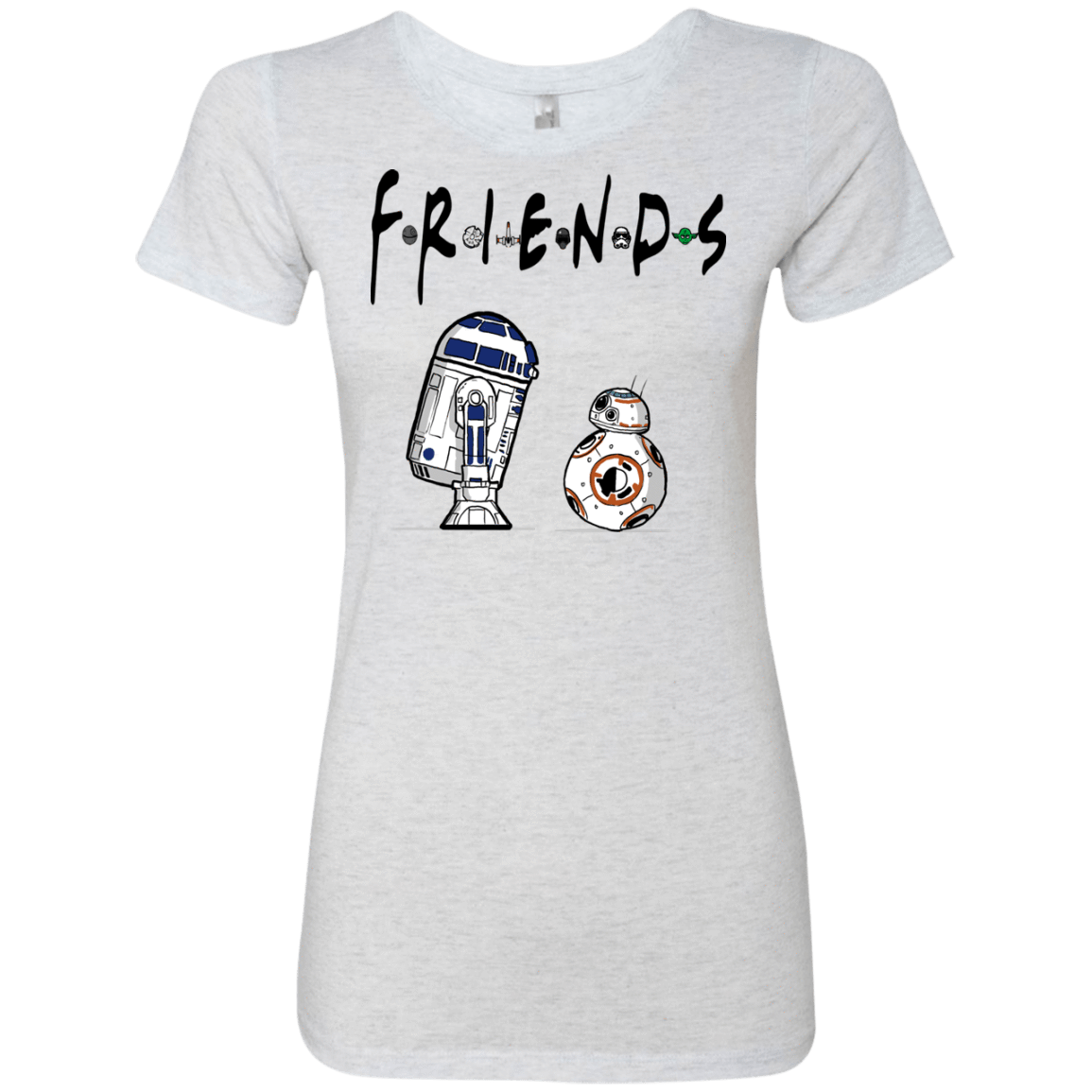 T-Shirts Heather White / Small Droid Friends Women's Triblend T-Shirt