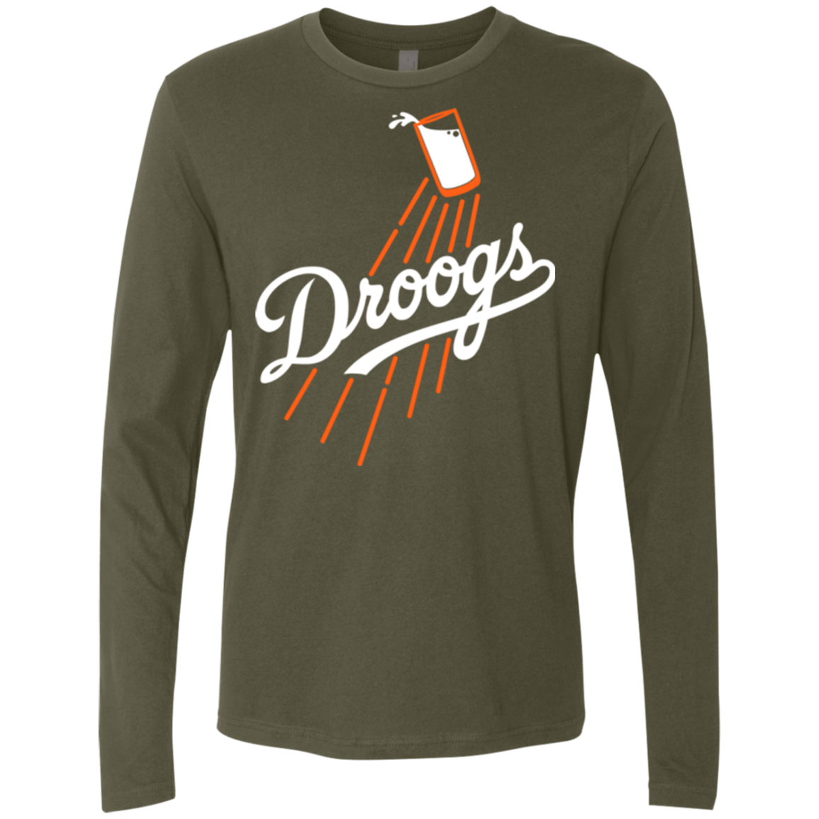 T-Shirts Military Green / Small Droogs Men's Premium Long Sleeve
