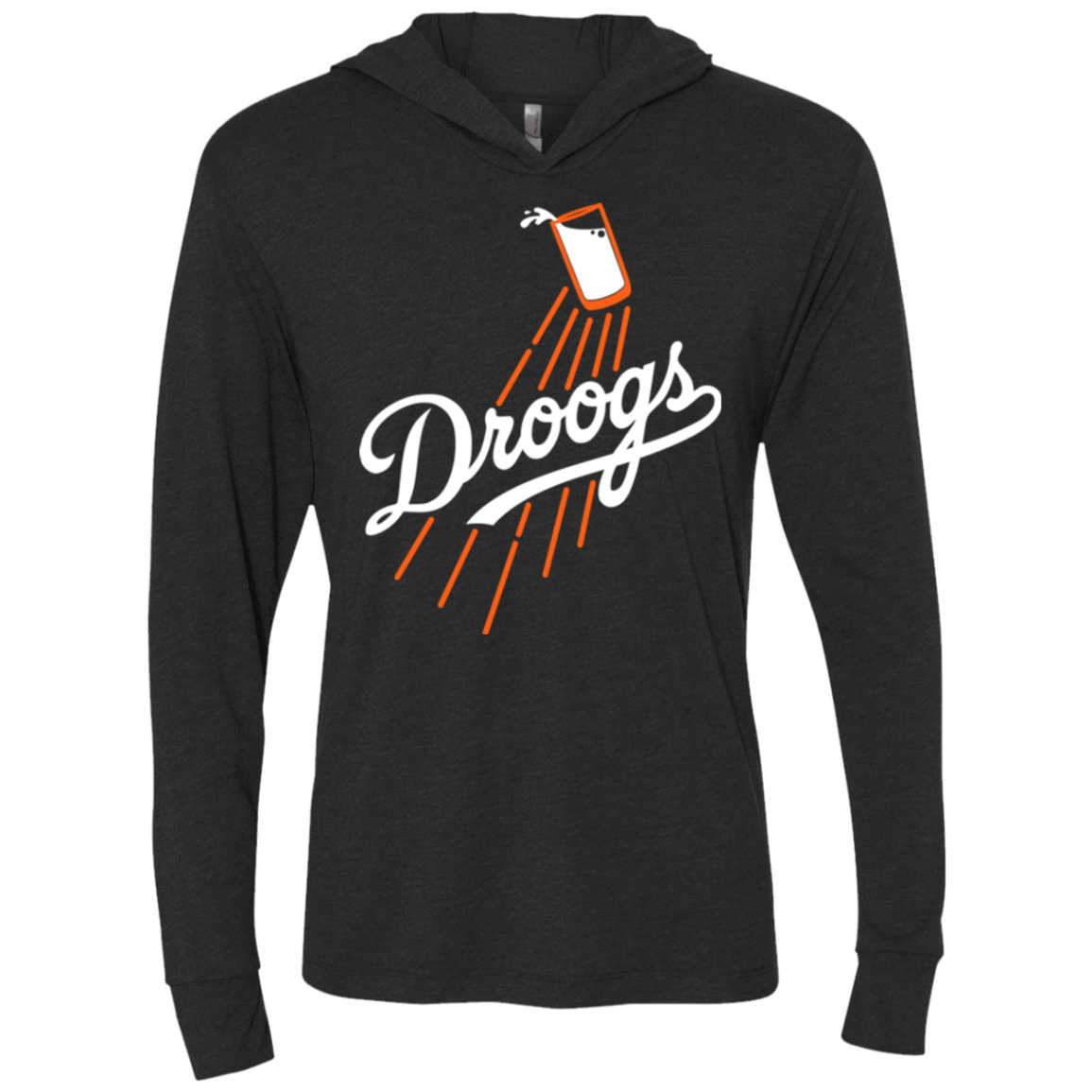 T-Shirts Vintage Black / X-Small Droogs Triblend Long Sleeve Hoodie Tee