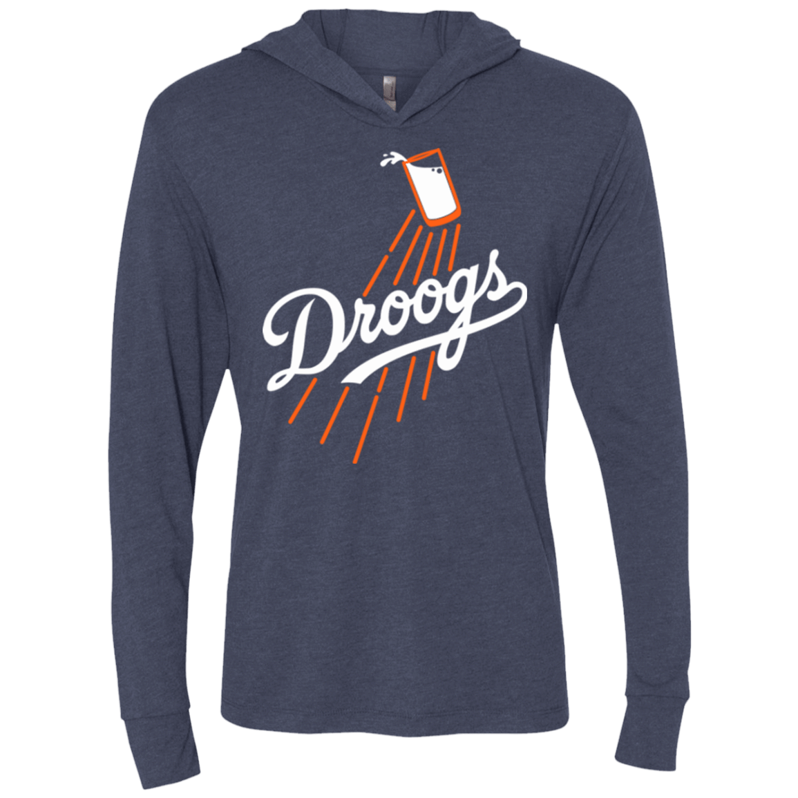 T-Shirts Vintage Navy / X-Small Droogs Triblend Long Sleeve Hoodie Tee
