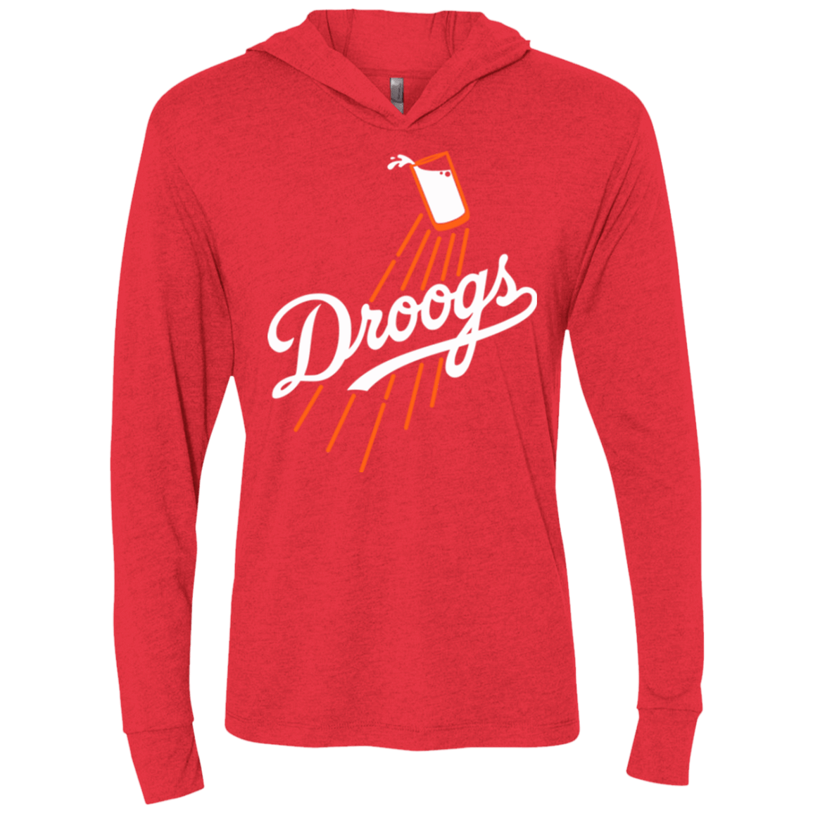 T-Shirts Vintage Red / X-Small Droogs Triblend Long Sleeve Hoodie Tee