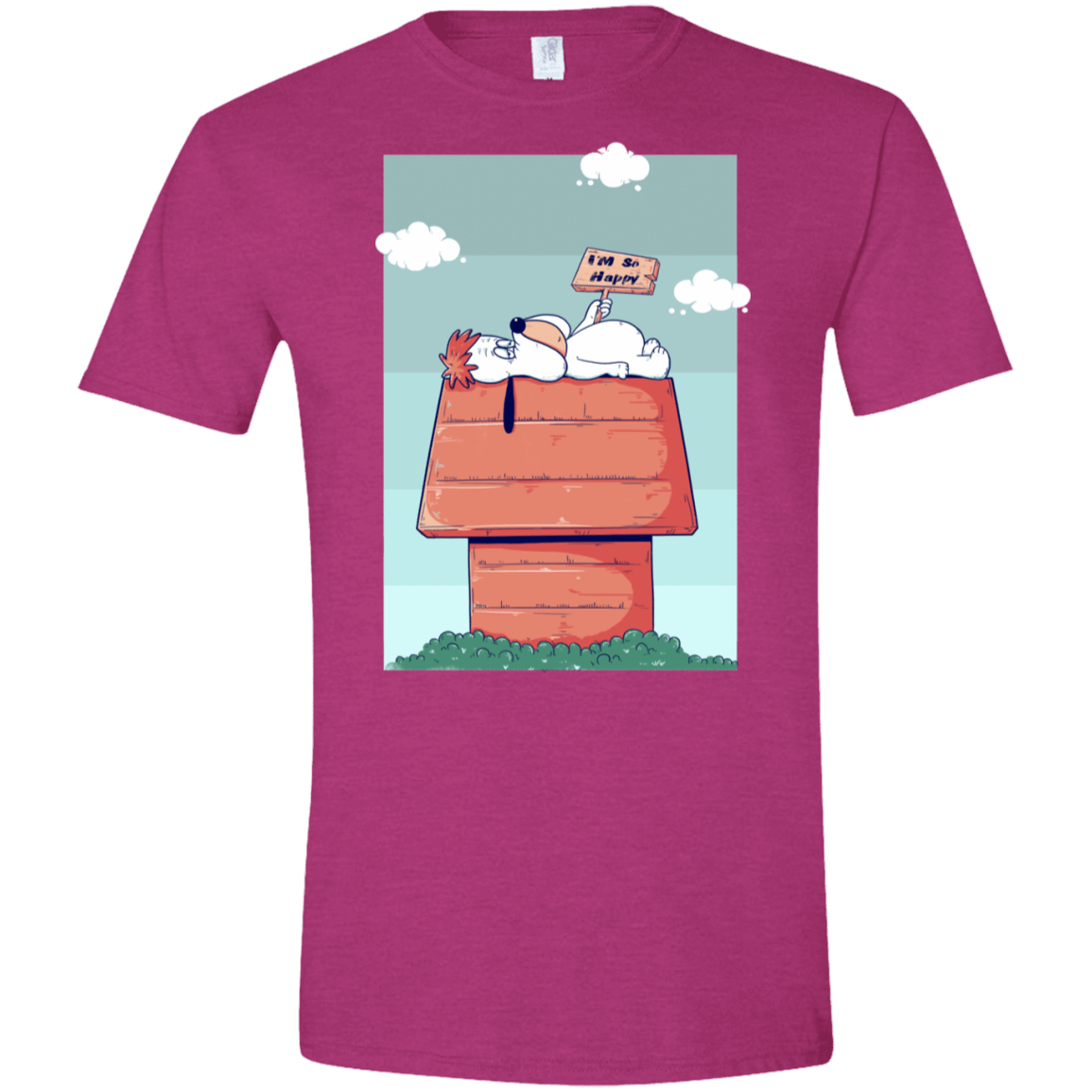 T-Shirts Antique Heliconia / S Droopy Men's Semi-Fitted Softstyle