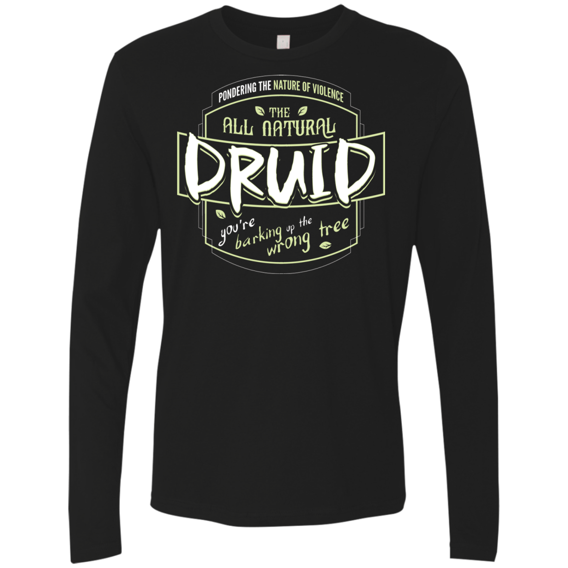 T-Shirts Black / S Druid Men's Premium Long Sleeve
