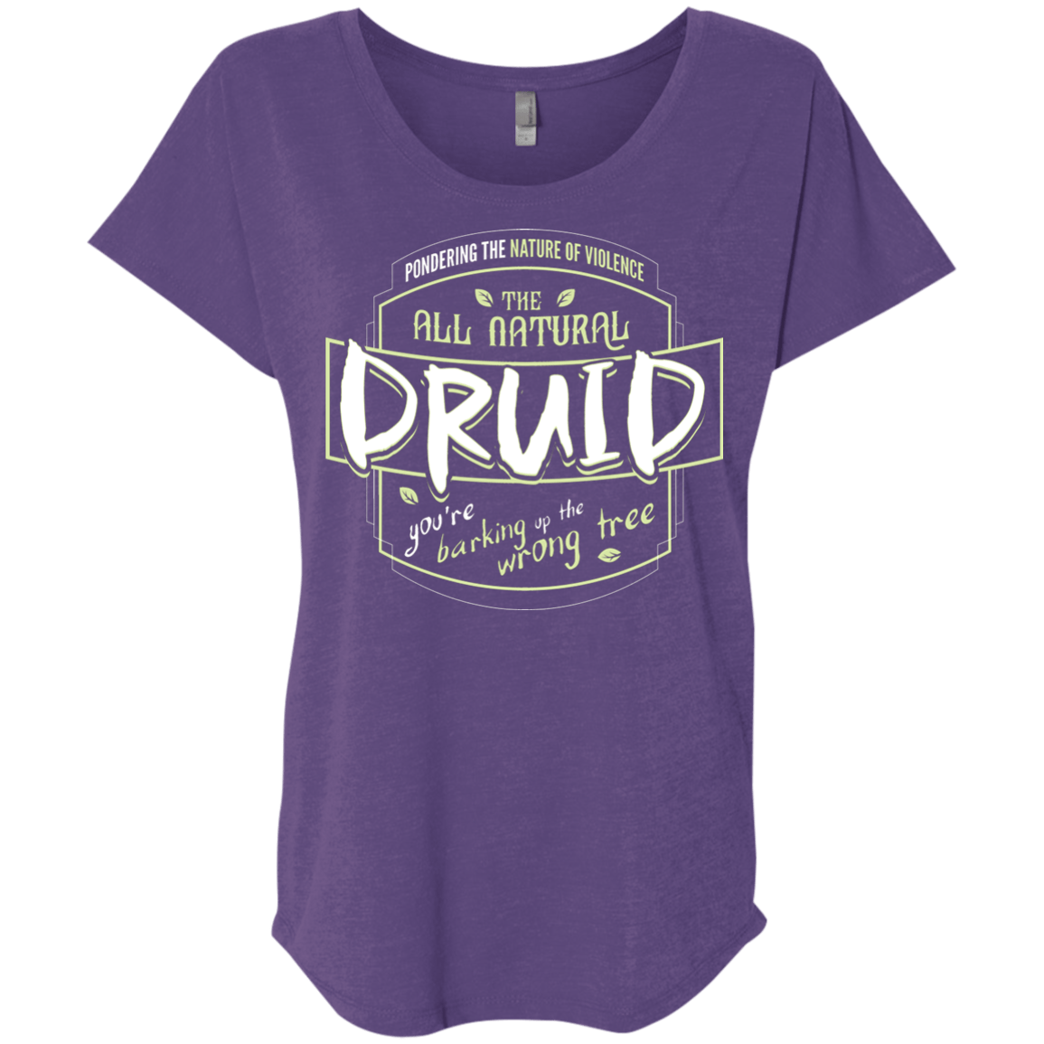 T-Shirts Purple Rush / X-Small Druid Triblend Dolman Sleeve