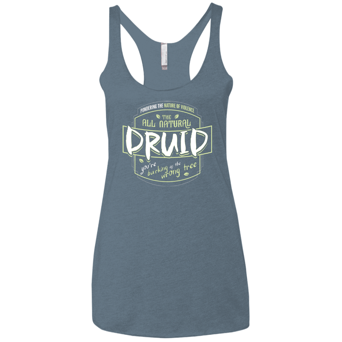 T-Shirts Indigo / X-Small Druid Women's Triblend Racerback Tank
