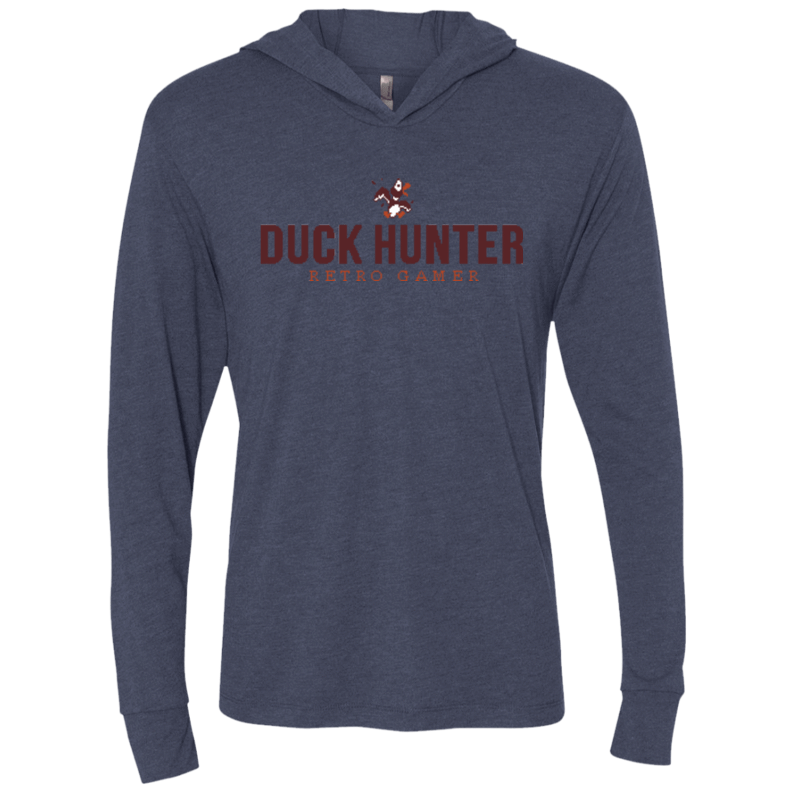 T-Shirts Vintage Navy / X-Small Duck hunter Triblend Long Sleeve Hoodie Tee