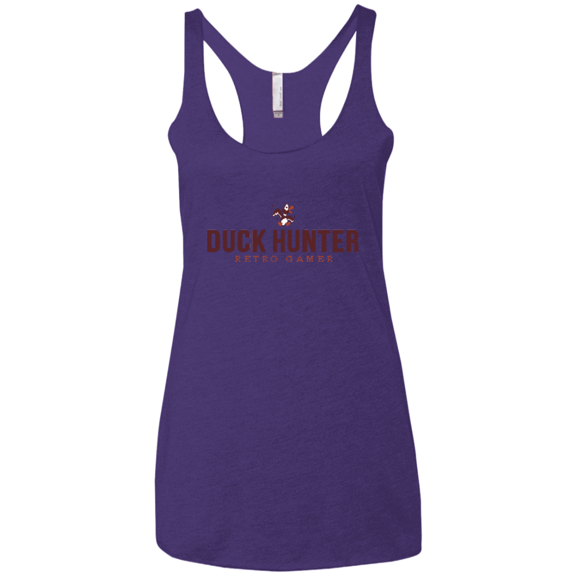 T-Shirts Purple / X-Small Duck hunter Women's Triblend Racerback Tank