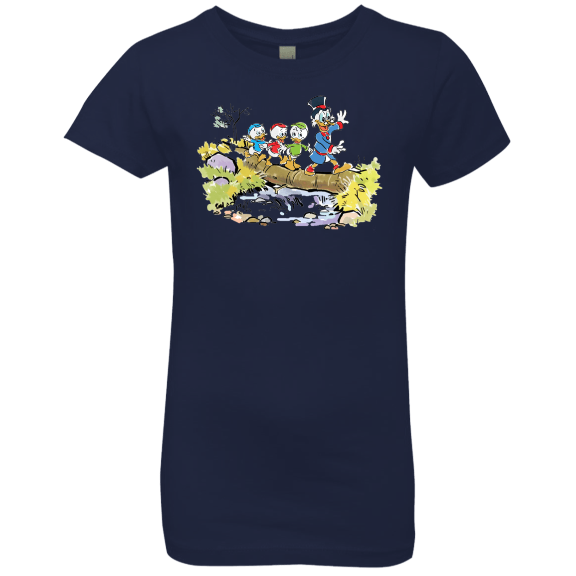 T-Shirts Midnight Navy / YXS Duck Tails Girls Premium T-Shirt