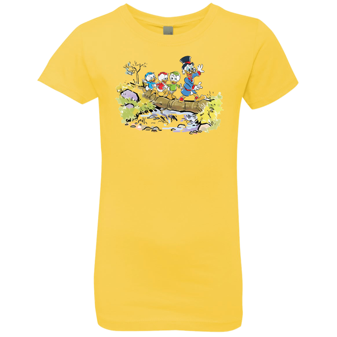 T-Shirts Vibrant Yellow / YXS Duck Tails Girls Premium T-Shirt
