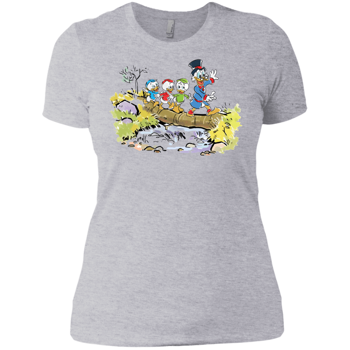 T-Shirts Heather Grey / X-Small Duck Tails Women's Premium T-Shirt