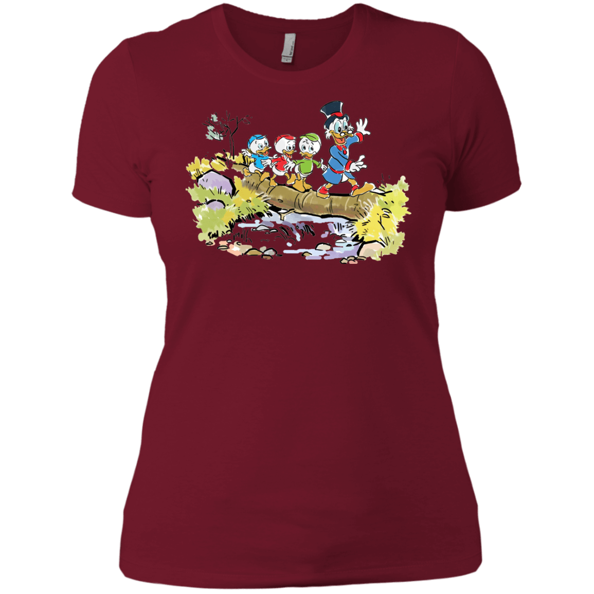 T-Shirts Scarlet / X-Small Duck Tails Women's Premium T-Shirt