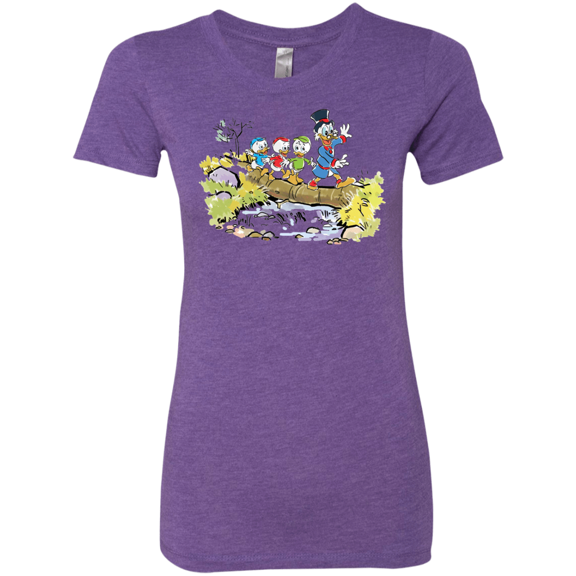 T-Shirts Purple Rush / S Duck Tails Women's Triblend T-Shirt