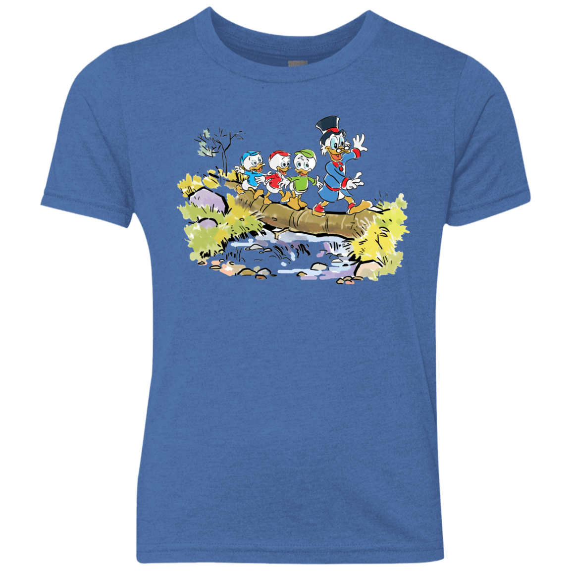 T-Shirts Vintage Royal / YXS Duck Tails Youth Triblend T-Shirt