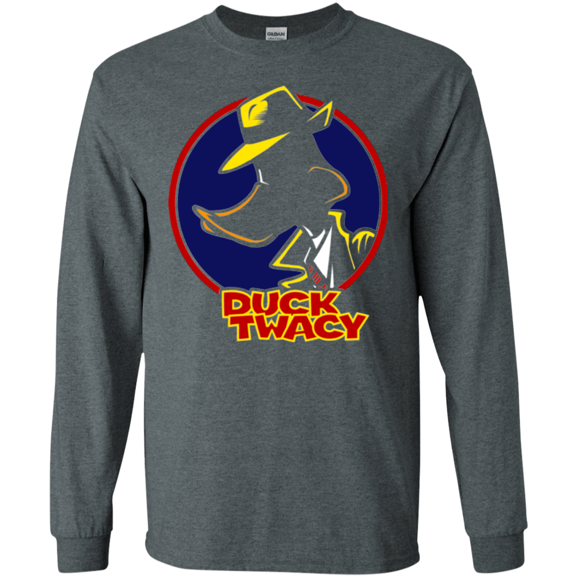 T-Shirts Dark Heather / S Duck Twacy Men's Long Sleeve T-Shirt