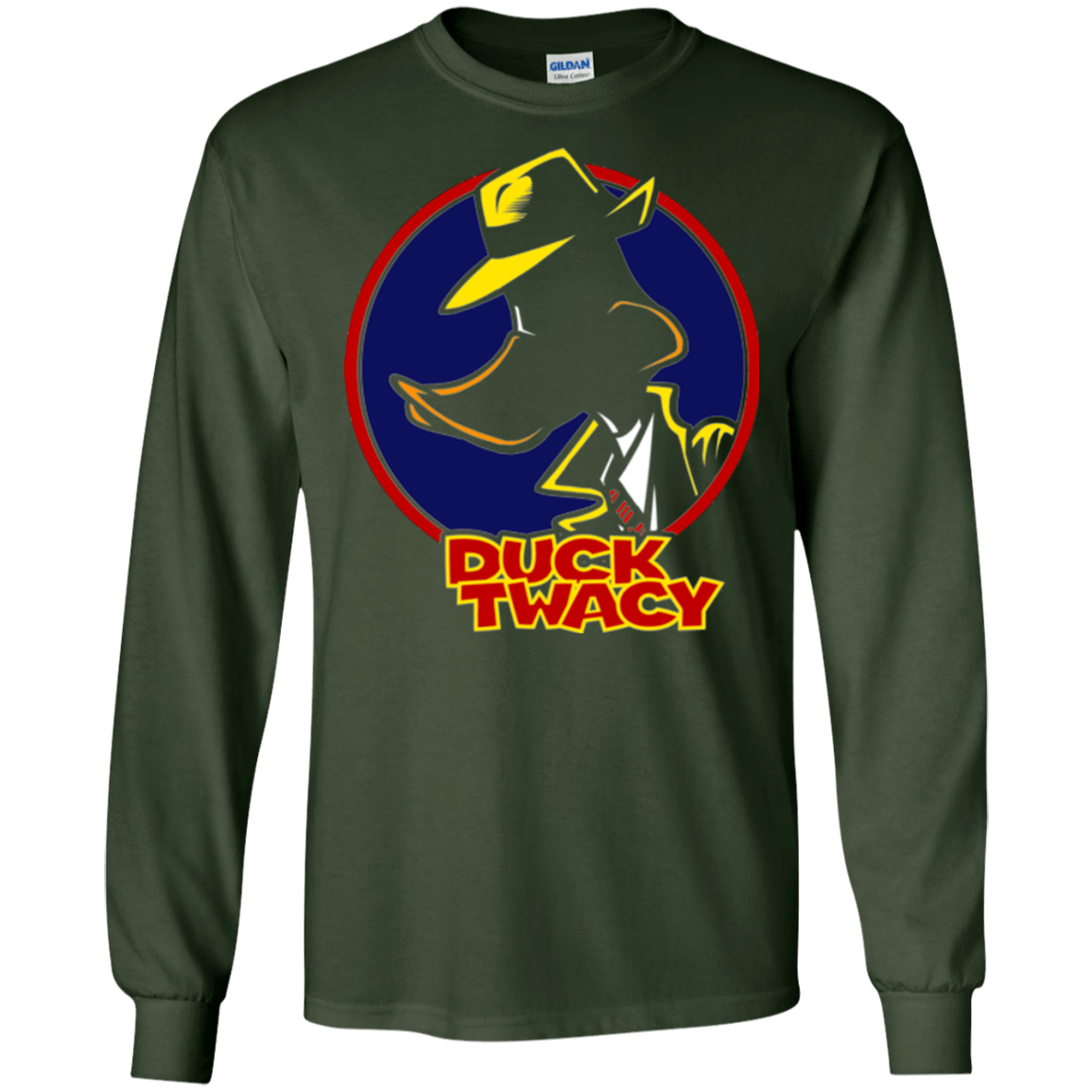 T-Shirts Forest Green / S Duck Twacy Men's Long Sleeve T-Shirt