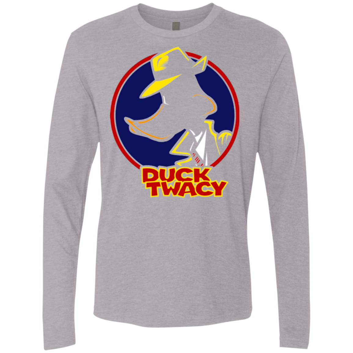 T-Shirts Heather Grey / S Duck Twacy Men's Premium Long Sleeve