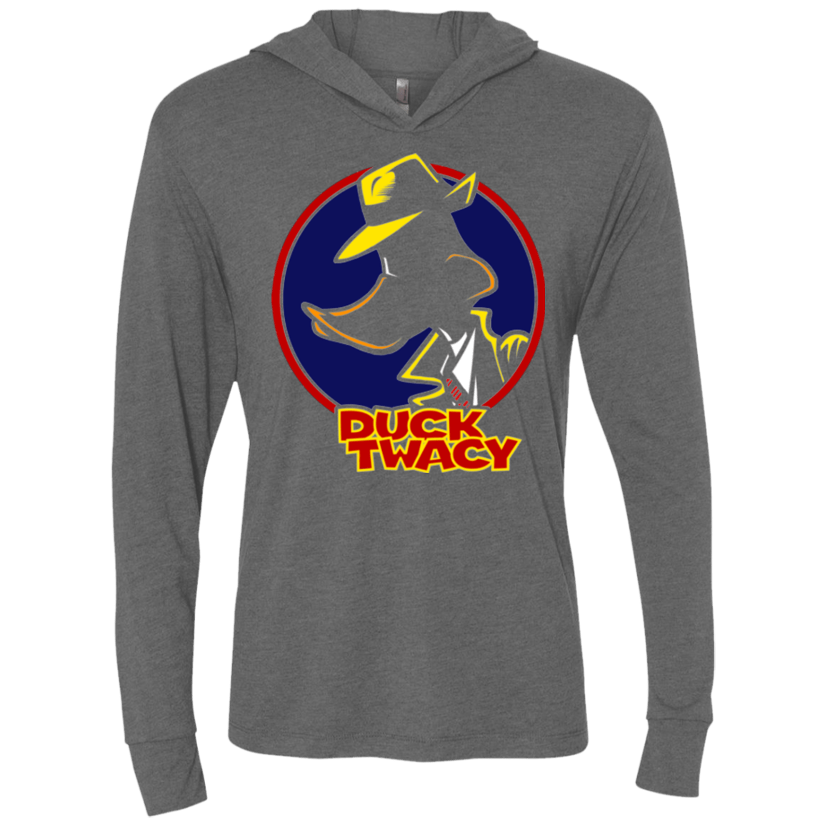 T-Shirts Premium Heather / X-Small Duck Twacy Triblend Long Sleeve Hoodie Tee