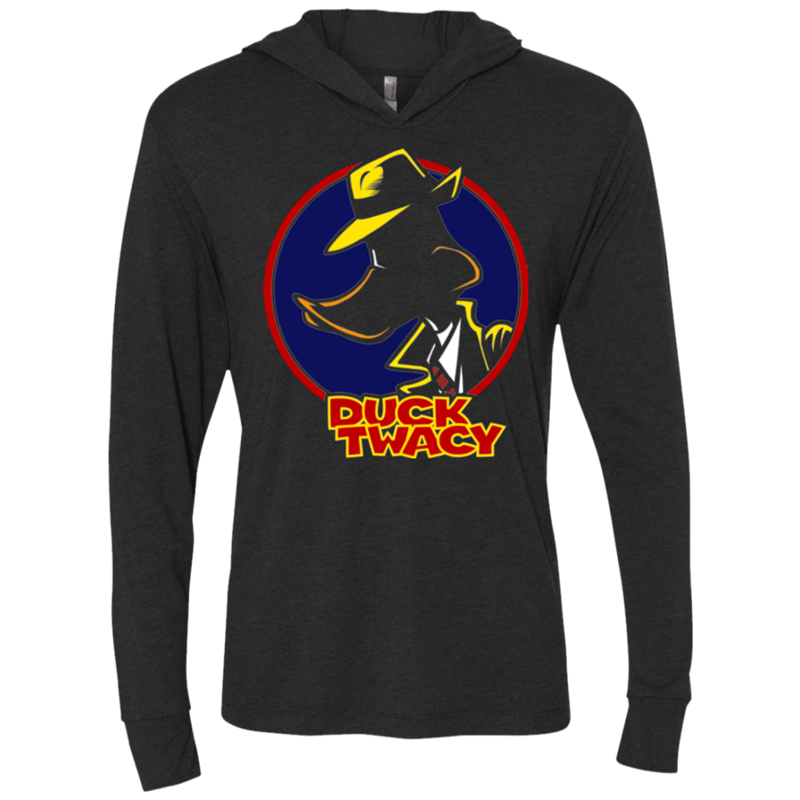 T-Shirts Vintage Black / X-Small Duck Twacy Triblend Long Sleeve Hoodie Tee
