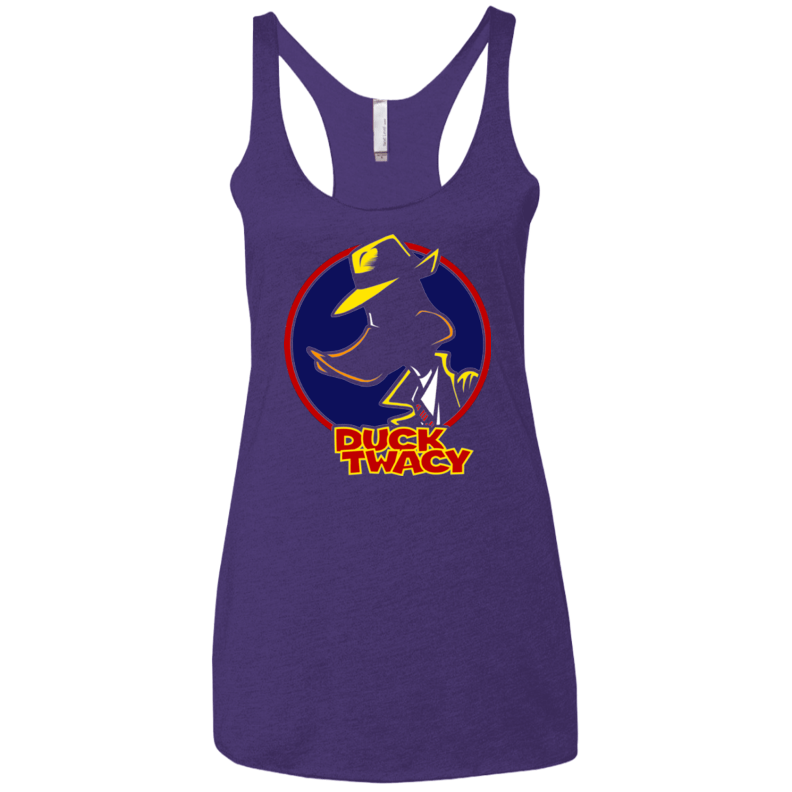 T-Shirts Purple Rush / X-Small Duck Twacy Women's Triblend Racerback Tank