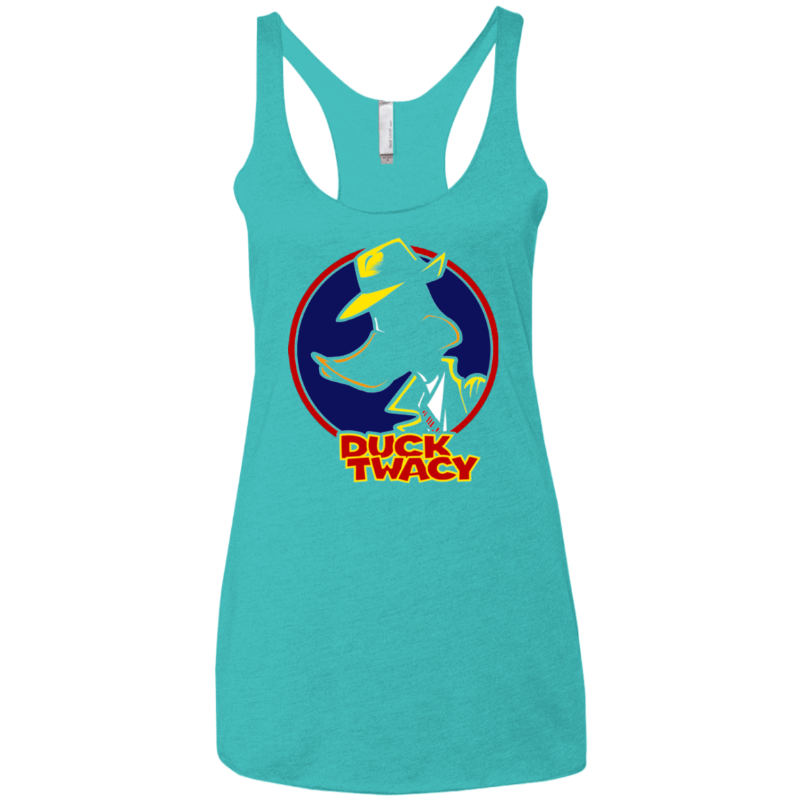 T-Shirts Tahiti Blue / X-Small Duck Twacy Women's Triblend Racerback Tank
