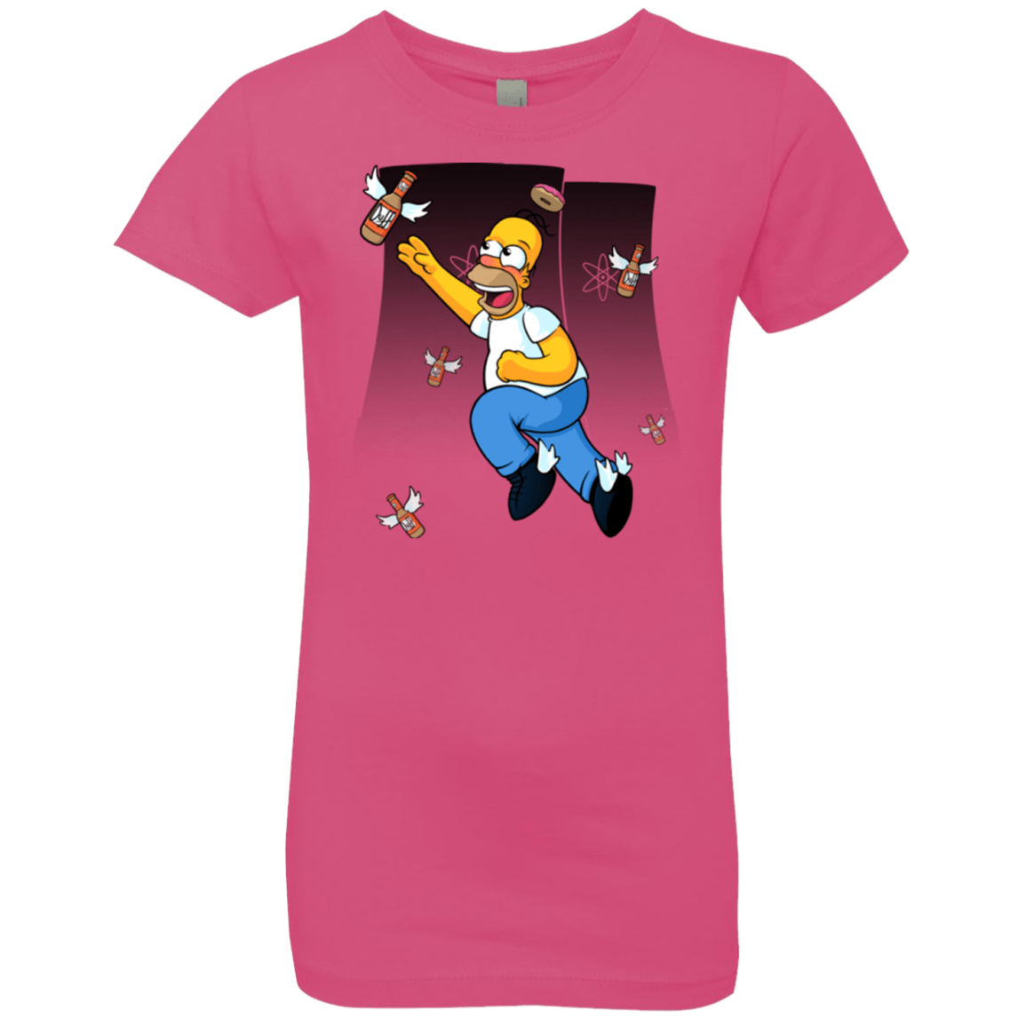 T-Shirts Hot Pink / YXS Duff Gives Wings Girls Premium T-Shirt