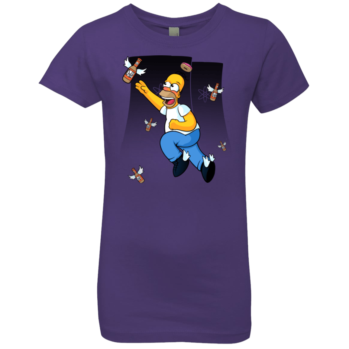 T-Shirts Purple Rush / YXS Duff Gives Wings Girls Premium T-Shirt