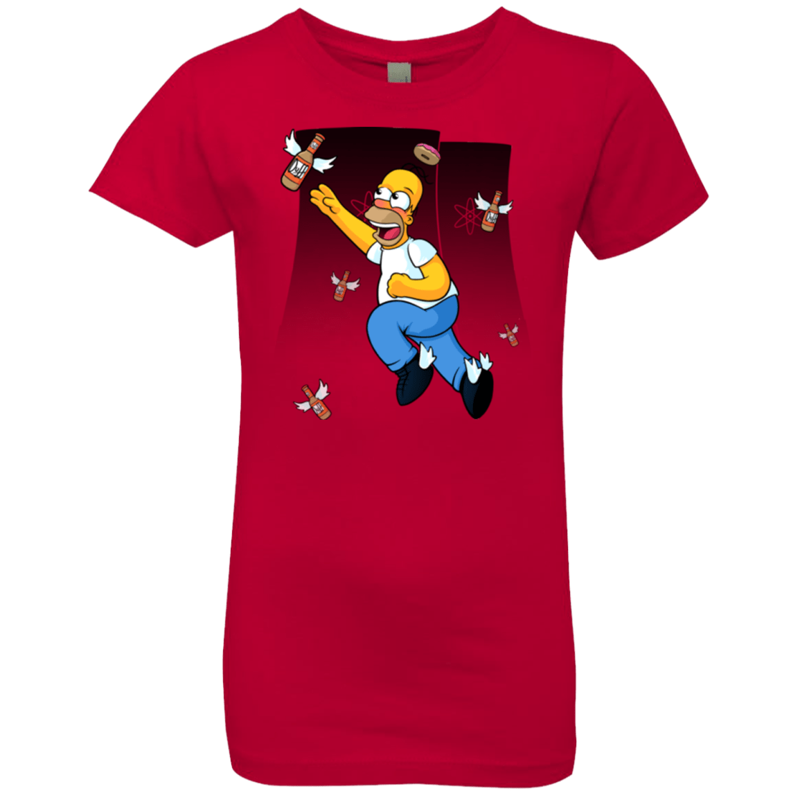T-Shirts Red / YXS Duff Gives Wings Girls Premium T-Shirt