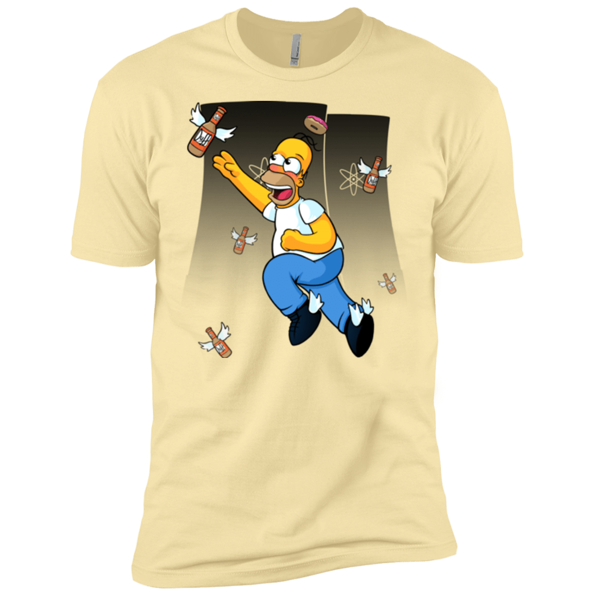 T-Shirts Banana Cream / X-Small Duff Gives Wings Men's Premium T-Shirt