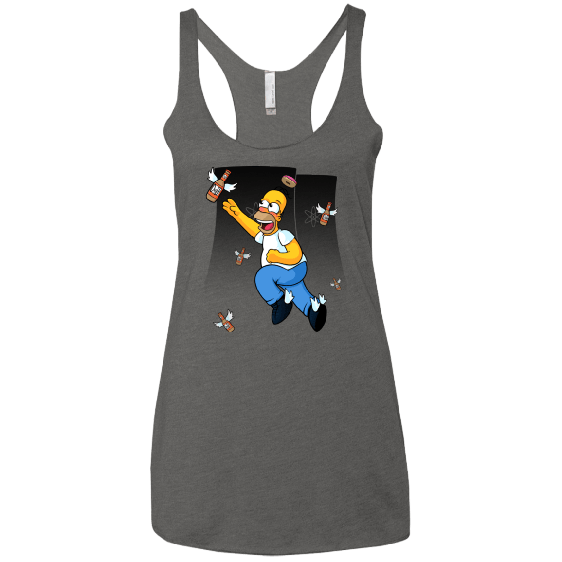 T-Shirts Premium Heather / X-Small Duff Gives Wings Women's Triblend Racerback Tank