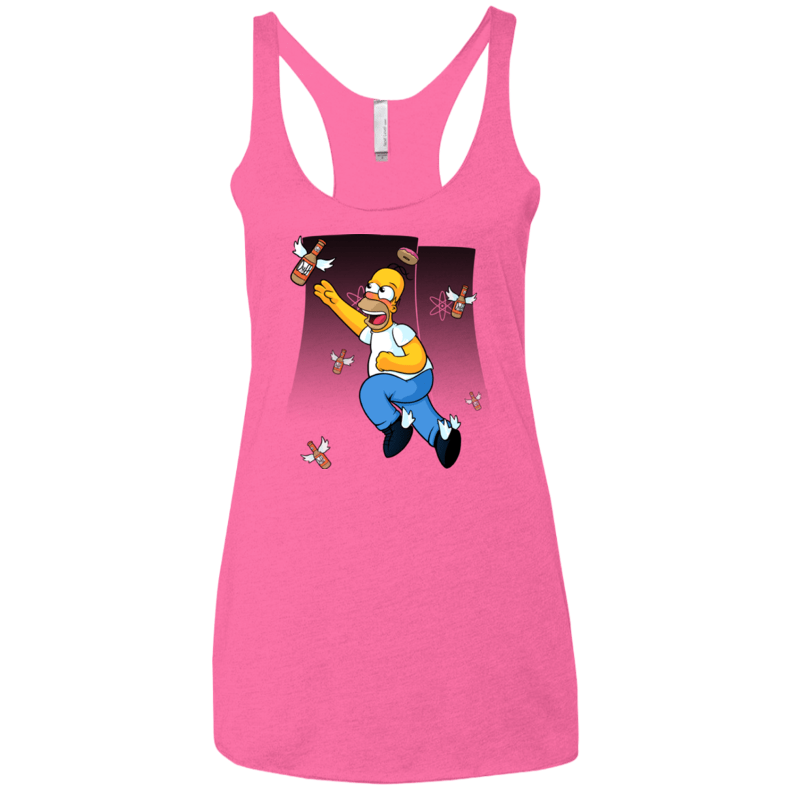 T-Shirts Vintage Pink / X-Small Duff Gives Wings Women's Triblend Racerback Tank