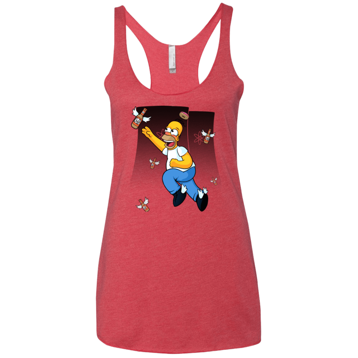 T-Shirts Vintage Red / X-Small Duff Gives Wings Women's Triblend Racerback Tank