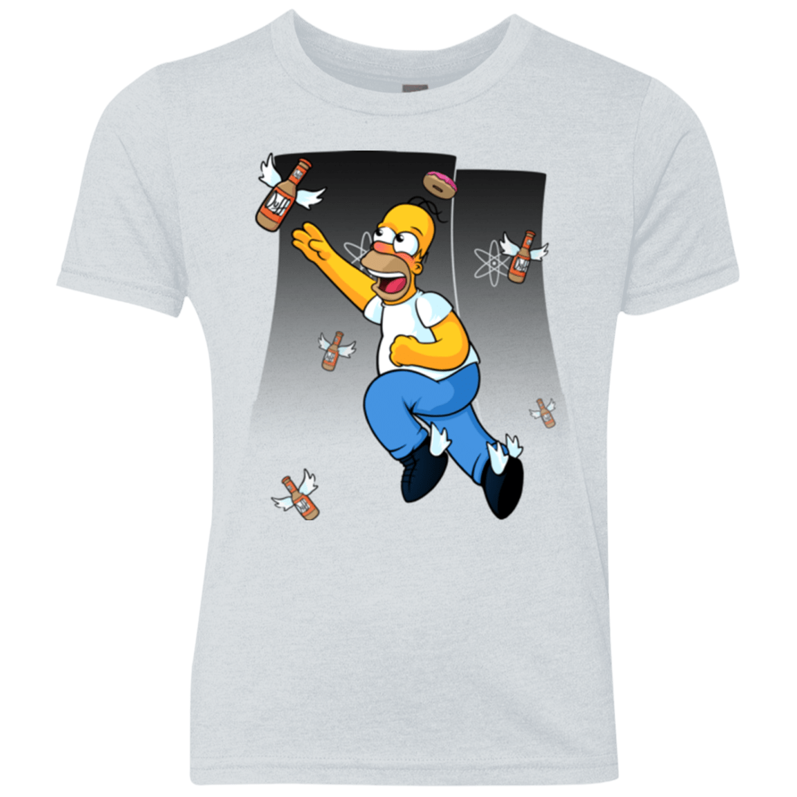 T-Shirts Heather White / YXS Duff Gives Wings Youth Triblend T-Shirt