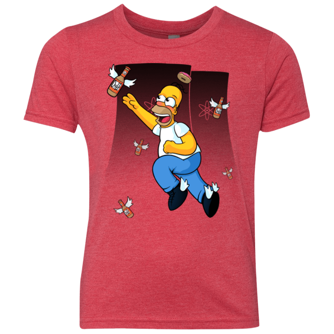 T-Shirts Vintage Red / YXS Duff Gives Wings Youth Triblend T-Shirt