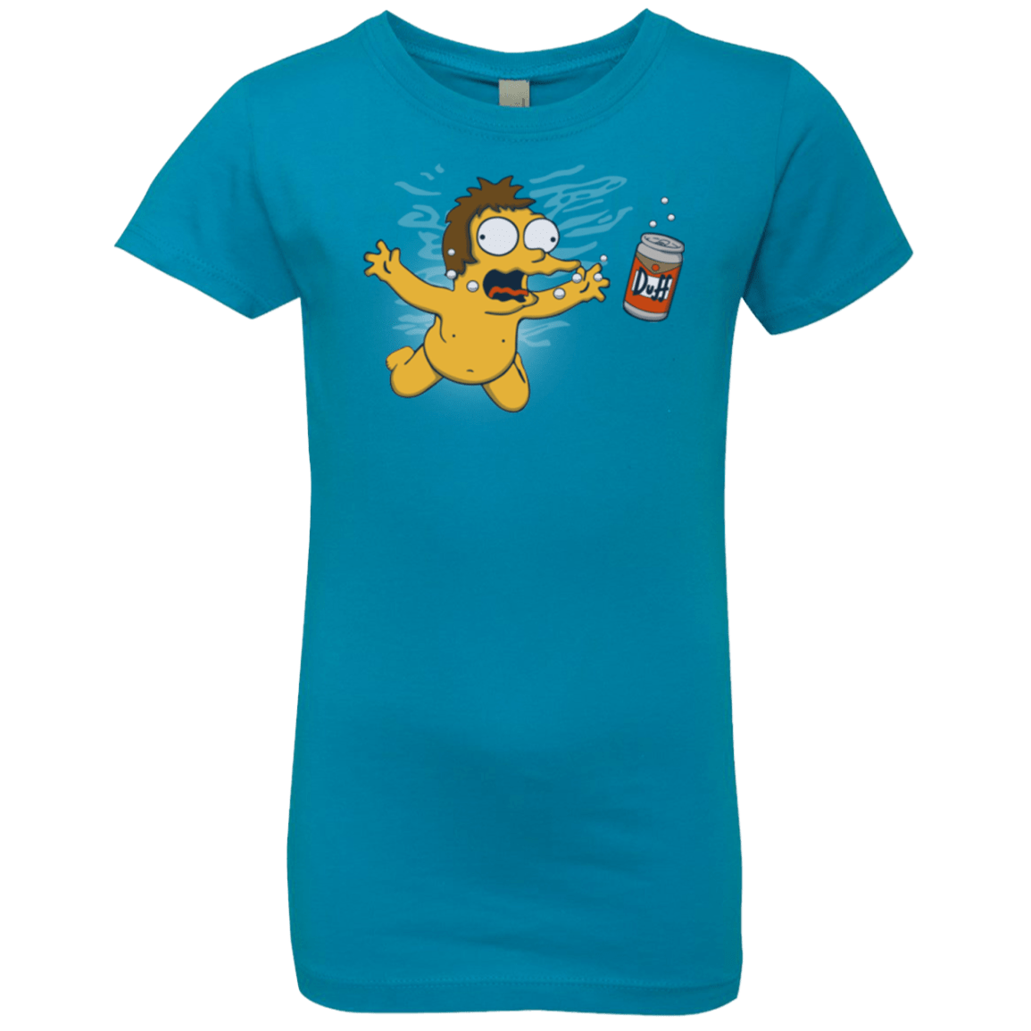 T-Shirts Turquoise / YXS Duffmind Girls Premium T-Shirt