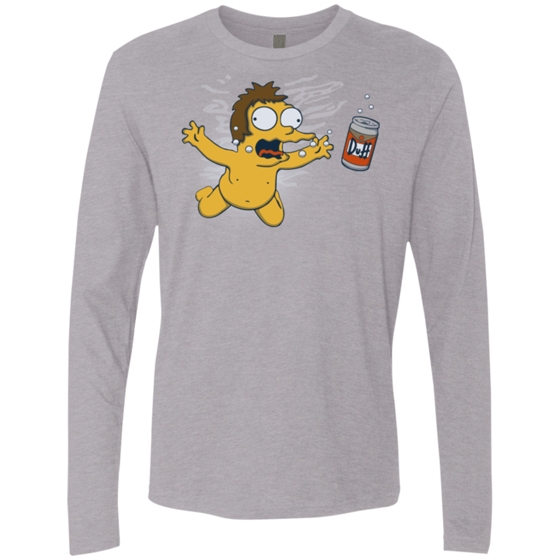 T-Shirts Heather Grey / Small Duffmind Men's Premium Long Sleeve