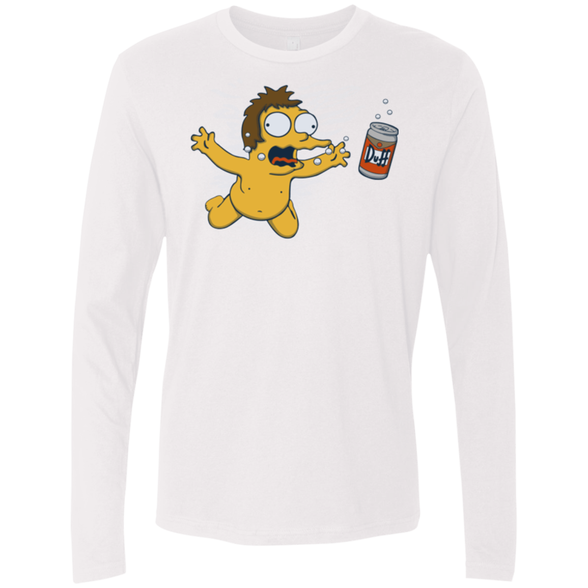 T-Shirts White / Small Duffmind Men's Premium Long Sleeve