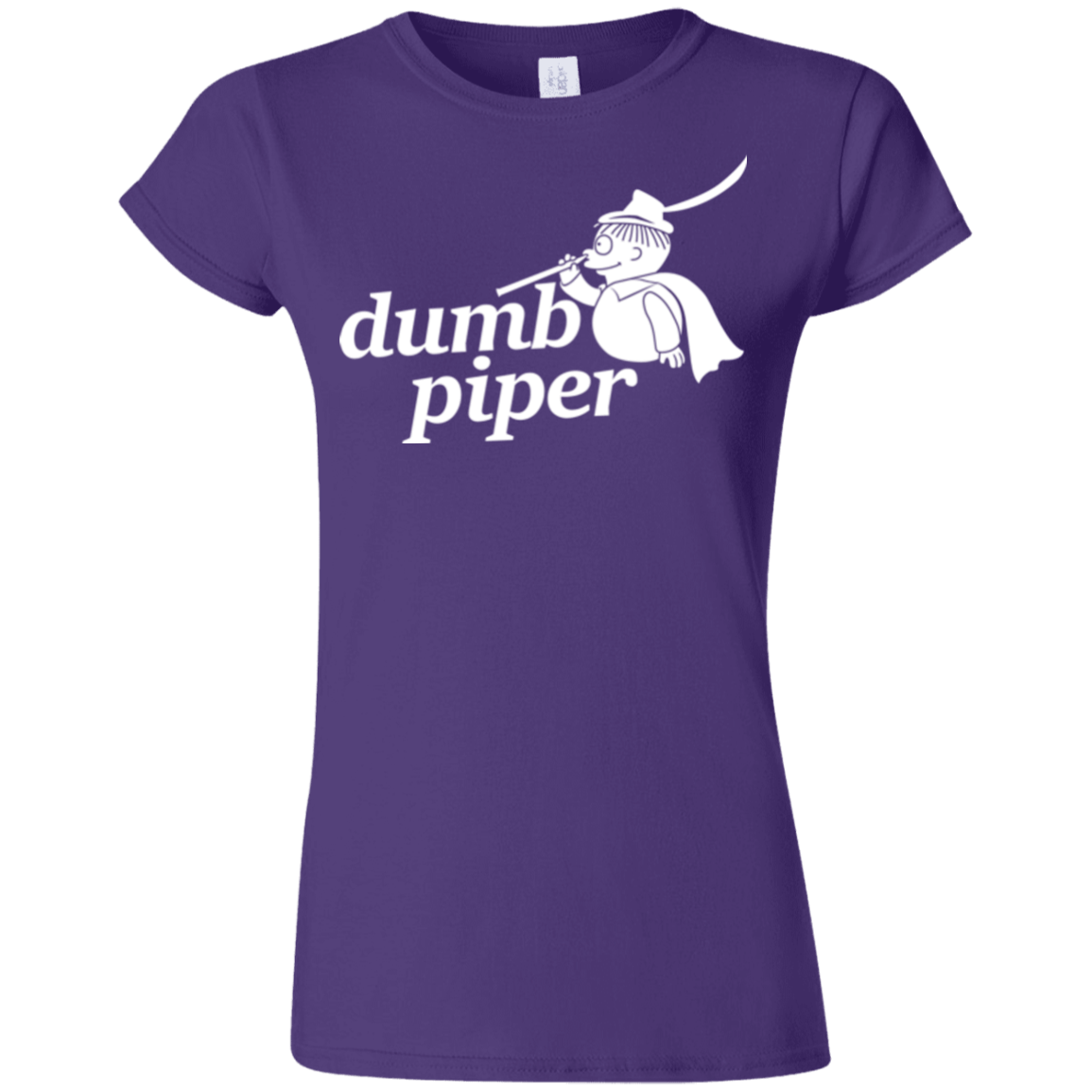 T-Shirts Purple / S Dumb Piper Junior Slimmer-Fit T-Shirt