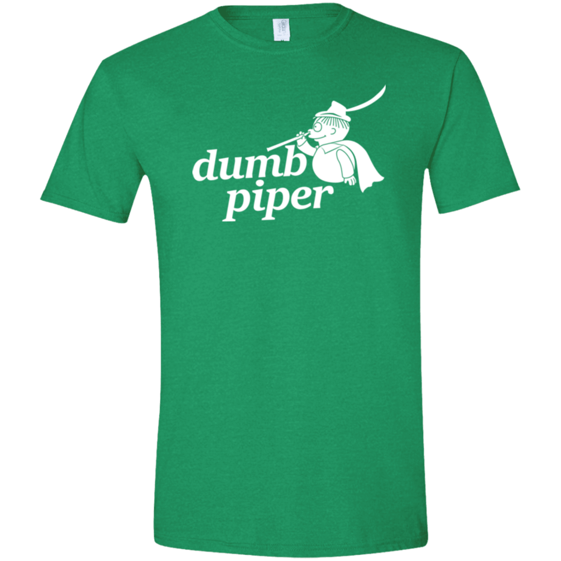 T-Shirts Heather Irish Green / S Dumb Piper Men's Semi-Fitted Softstyle